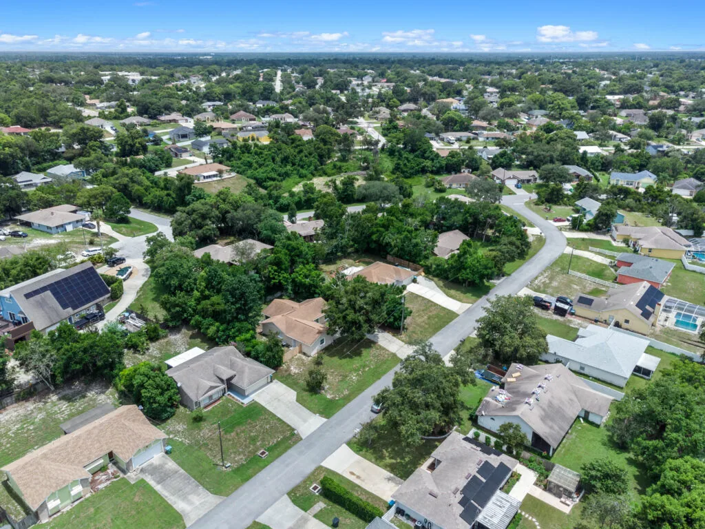Aerial view of Deltona, Florida neighborhoods Aerial view of Deltona, Florida neighborhoods